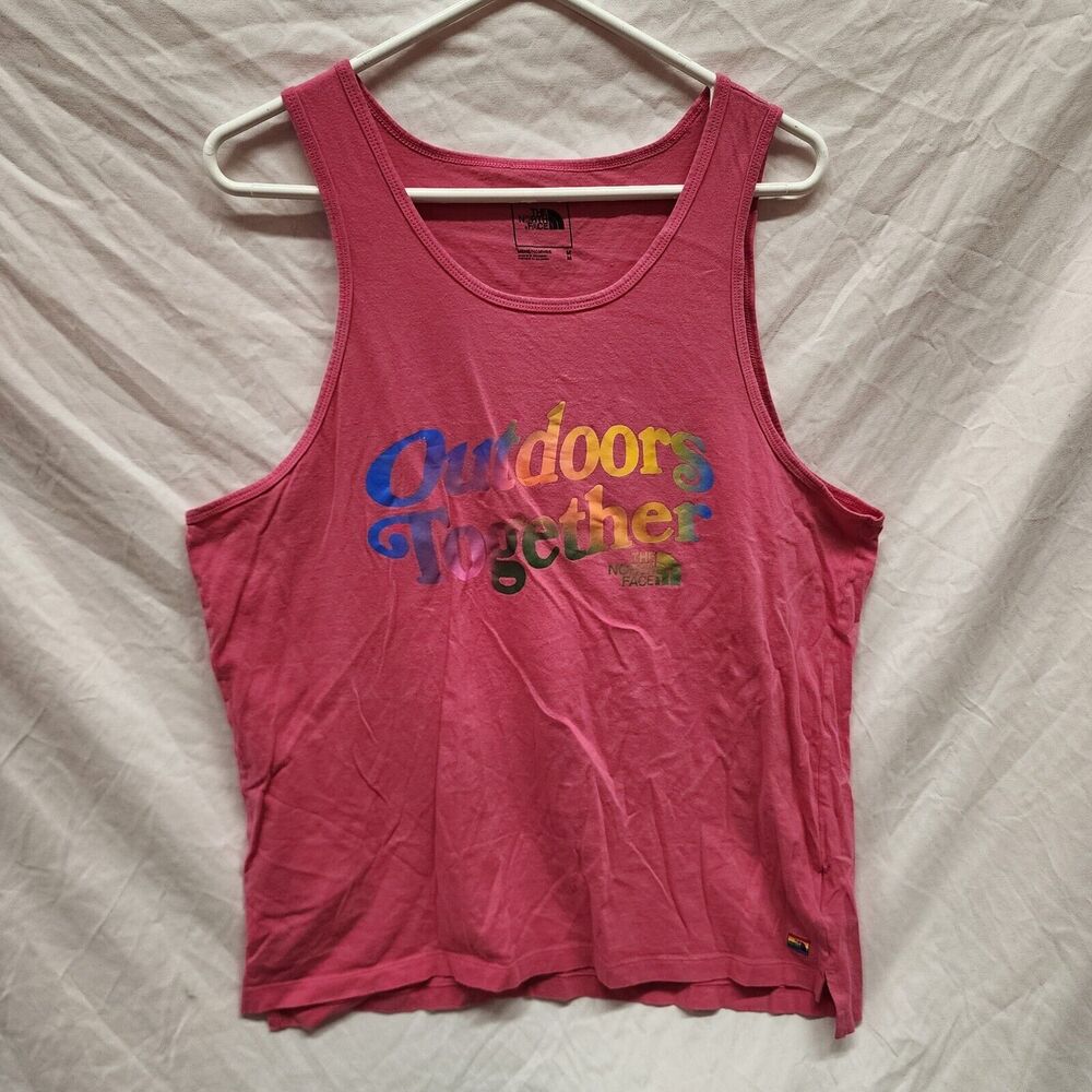 Mens The North Face Pink Pride Outdoors Together Tank Size Medium